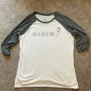 Disney’s Beauty and the Beast women’s baseball tee